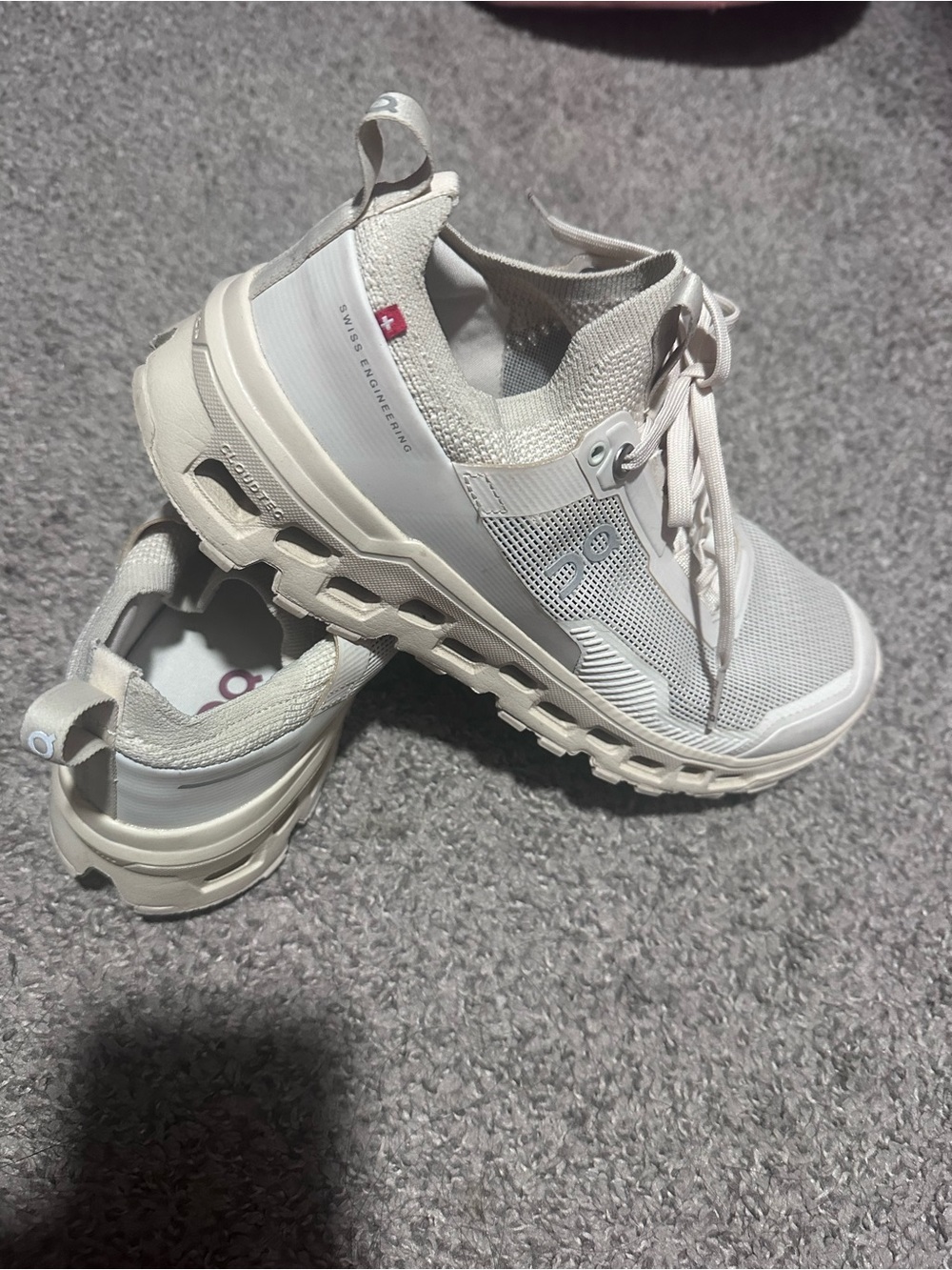Light Beige Women's Athletic Lace-Up Sneakers